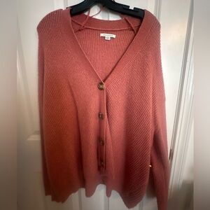American Eagle orange cardigan